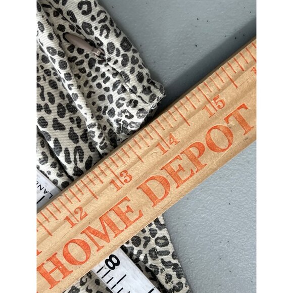 Thread and Supply Womens S Slip Midi Dress Beige Black V Neck Leopard Cheetah - Picture 3 of 7